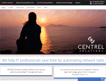 Tablet Screenshot of centrel-solutions.com